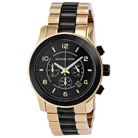 michael kors mk8265 wrist watch for men chocolate|Michael Kors Two Tone Runway Watch MK8265.